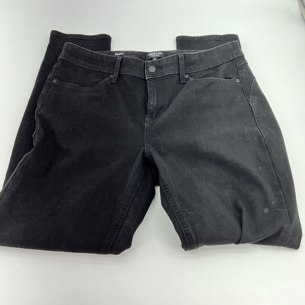 NYDJ Curves 360 Boost Black Denim Jeans Size 14x28